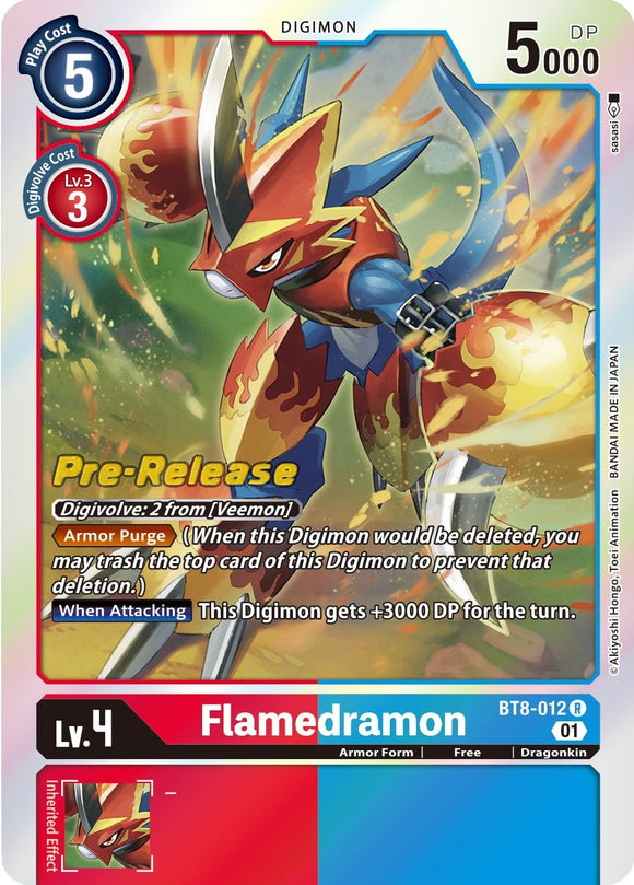 Flamedramon [BT8-012] [Nuevas cartas de prelanzamiento de Awakening] 