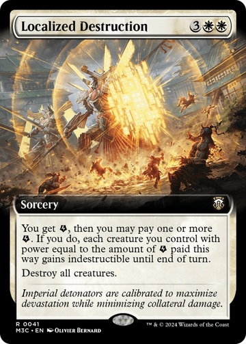 Destrucción localizada (ilustración ampliada) [Comandante de Modern Horizons 3] 