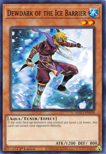 Dewdark de la barrera de hielo (Terminal de duelo) [HAC1-EN039] Raro paralelo 
