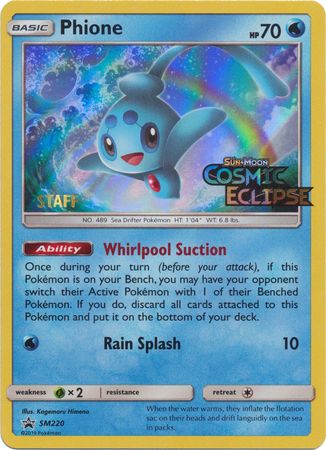 Phione (SM220) (Promoción de prelanzamiento del personal) [Sun &amp; Moon: Black Star Promos] 