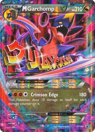 M Garchomp EX (XY168) (Tarjeta gigante) [XY: Black Star Promos] 