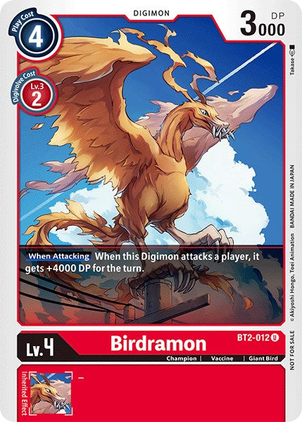 Birdramon [BT2-012] (Paquete oficial del torneo vol. 3) [Lanzamiento de promociones especiales] 