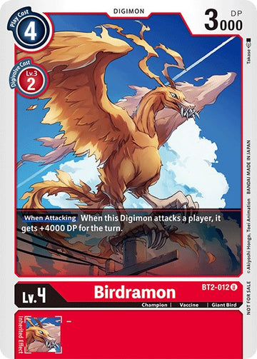 Birdramon [BT2-012] (Paquete oficial del torneo vol. 3) [Lanzamiento de promociones especiales] 