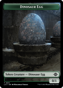 Dinosaur Egg // Dinosaur (0010) Double-Sided Token [The Lost Caverns of Ixalan Tokens]-1