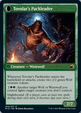 Tovolar's Huntmaster // Tovolar's Packleader [Innistrad: Midnight Hunt] - 0