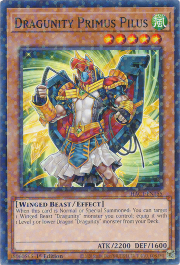 Primus Pilus de Dragunity (Terminal de duelo) [HAC1-EN155] Común 