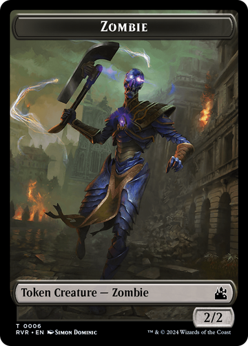 Bird // Zombie Double-Sided Token [Ravnica Remastered Tokens] - 0