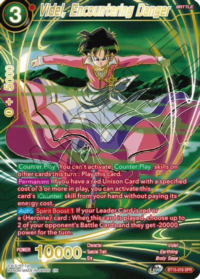 Videl, ante el peligro (SPR) (BT15-016) [Duelo de Saiyans] 