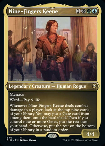 Keene de los Nueve Dedos (grabado en lámina) [Commander Legends: Battle for Baldur's Gate] 