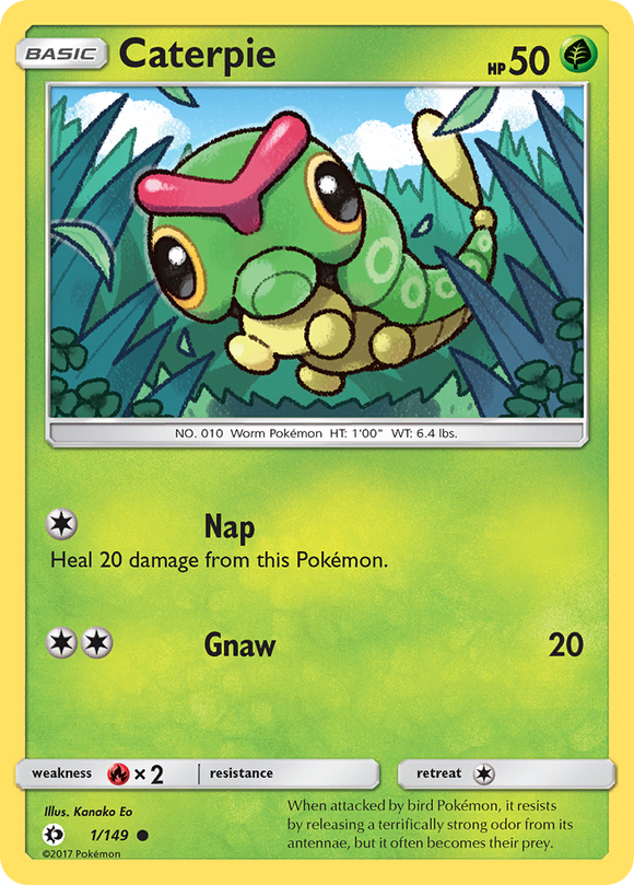 Caterpie (1/149) [Sol y Luna: Set básico] 