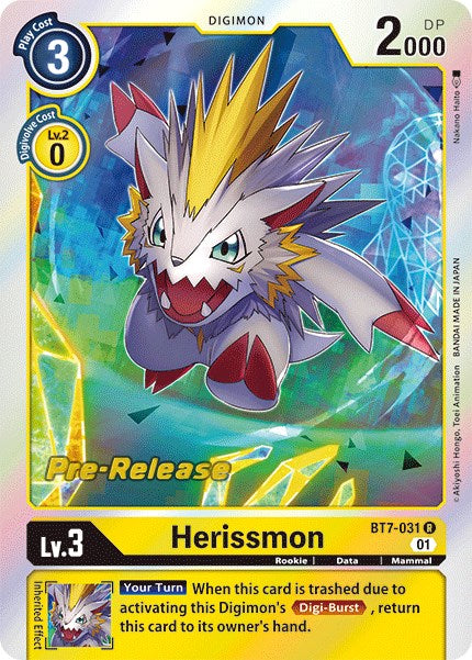Herissmon [BT7-031] [Tarjetas de prelanzamiento de Next Adventure] 