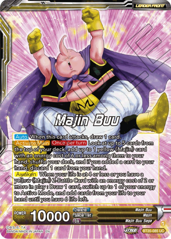 Majin Buu // Majin Buu, Absorción Completa (BT20-085) [Promociones de prelanzamiento de Power Absorbed] 