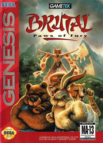 Red Fox Gaming - Hickory - Brutal Paws of Fury - Video Game - Sega Genesis