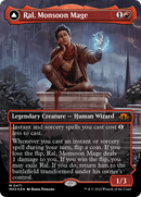 Ral, Monsoon Mage // Ral, Leyline Prodigy (Borderless) (Textured Foil) [Modern Horizons 3]-1