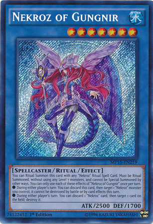 Necroz de Gungnir [MP15-EN219] Secreto Raro 