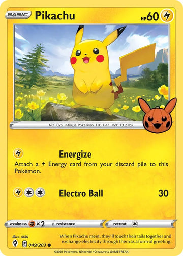 Pikachu (049/203) [Truco o intercambio] 