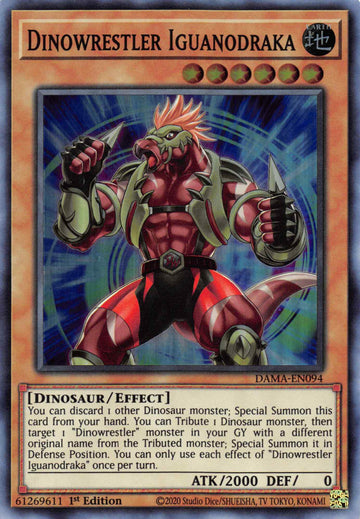 Luchador dinosaurio Iguanodraka [DAMA-EN094] Súper raro 