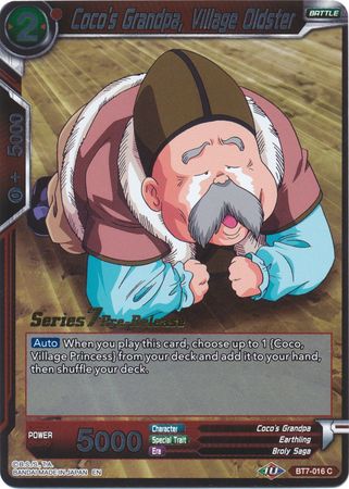 El abuelo de Coco, anciano del pueblo (BT7-016_PR) [Promociones previas al lanzamiento de El asalto de los Saiyans] 