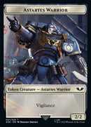 Astartes Warrior // Robot Double-Sided Token (Surge Foil) [Warhammer 40,000 Tokens]-1
