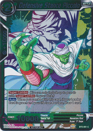 Postura defensiva de Piccolo (paquete de evento 4) (BT5-061) [Tarjetas de promoción] 