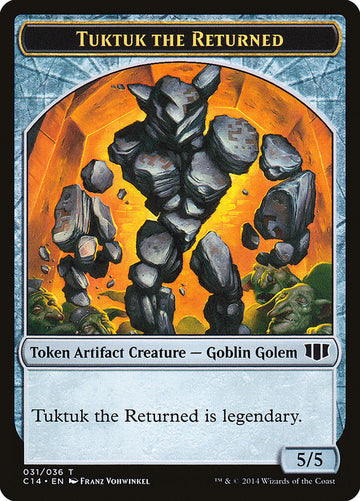 Daretti, Scrap Savant Emblem // Tuktuk the Returned Double-Sided Token [Commander 2014 Tokens] - 0