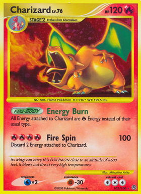 Charizard (103/100) [Diamante y Perla: Frente Tormenta] 