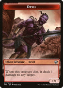Devil // Zariel, Archduke of Avernus Emblem Double-Sided Token [Dungeons & Dragons: Adventures in the Forgotten Realms Tokens]-1