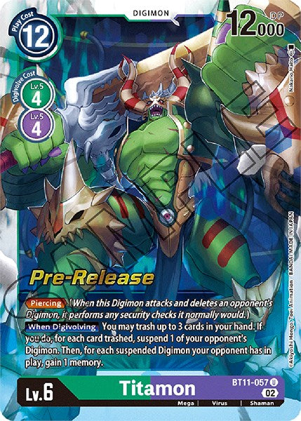 Titamon [BT11-057] [Promociones previas al lanzamiento de la fase dimensional] 