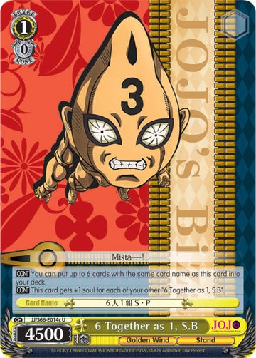 6 Together as 1, S.B (JJ/S66-E014c U) [JoJo's Bizarre Adventure: Golden Wind] - 0