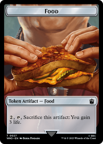 Dalek // Food (0027) Double-Sided Token [Doctor Who Tokens] - 0