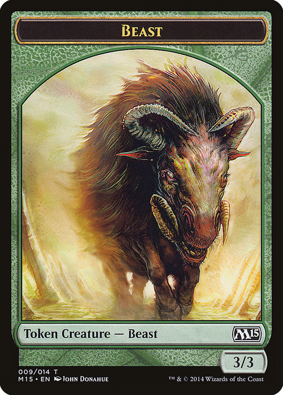 Ficha Bestia (009/014) [Fichas de Magic 2015] 