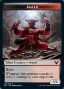 Fractal // Avatar Double-Sided Token [Strixhaven: School of Mages Tokens]-2