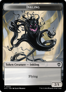 Inkling // Treasure Double-Sided Token [Outlaws of Thunder Junction Commander Tokens]-1