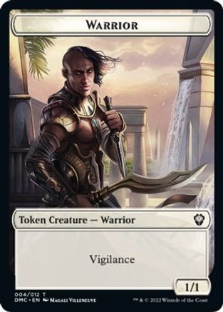 Zombie Knight // Warrior Double-Sided Token [Dominaria United Commander Tokens] - 0