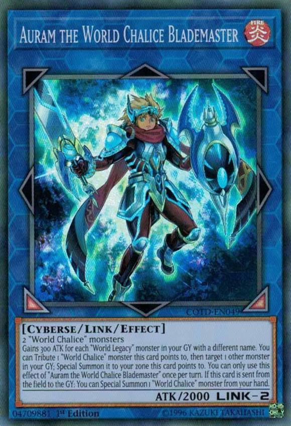 Auram el Maestro de la Espada del Cáliz Mundial [COTD-EN049] Súper Raro 
