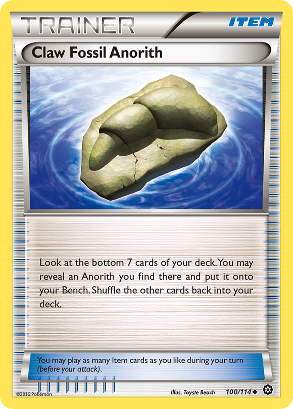 Garra fósil de Anorith (100/114) [XY: Asedio a vapor] 