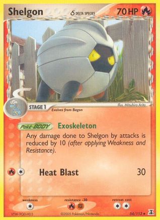 Shelgon (54/113) (Especie Delta) [EX: Especie Delta] 