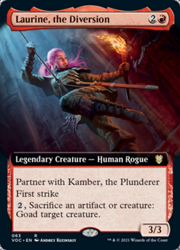 Laurine, la distracción (ilustración ampliada) [Innistrad: Crimson Vow Commander] 