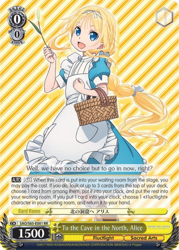 Hacia la cueva del norte, Alice (SAO/S65-E001 RR) [Sword Art Online -Alicization-] 