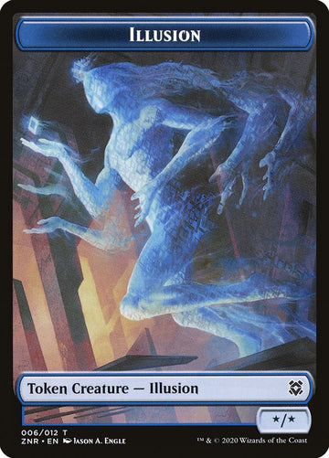 Copy // Illusion Double-Sided Token [Zendikar Rising Tokens] - 0