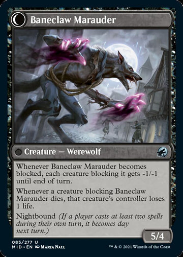 Baneblade Scoundrel // Baneclaw Marauder [Innistrad: Midnight Hunt] - 0
