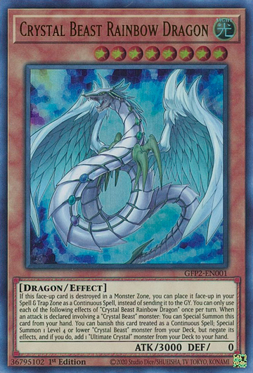 Dragón arcoíris bestia de cristal [GFP2-EN001] Ultra raro 