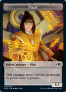 Samurai // Pilot Double-Sided Token [Kamigawa: Neon Dynasty Tokens]-2