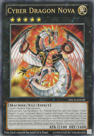Cyber ​​Dragon Nova (de gran tamaño) (Machine Madness) [SDCR-EN038] Promoción 