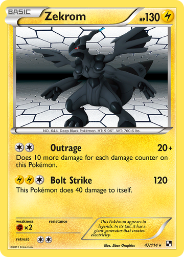 Zekrom (47/114) [Blanco y negro: conjunto básico] 