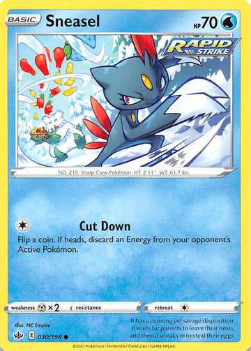 Sneasel (030/198) [Espada y escudo: Reinado escalofriante] 