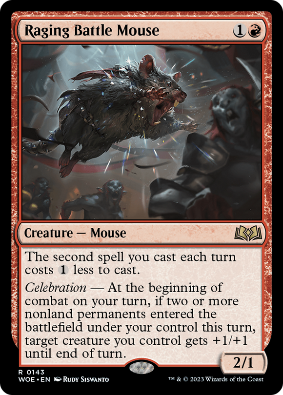 Ratón de batalla furioso [Terrenos de Eldraine] 