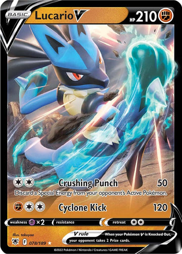 Lucario V (078/189) [Espada y escudo: resplandor astral] 