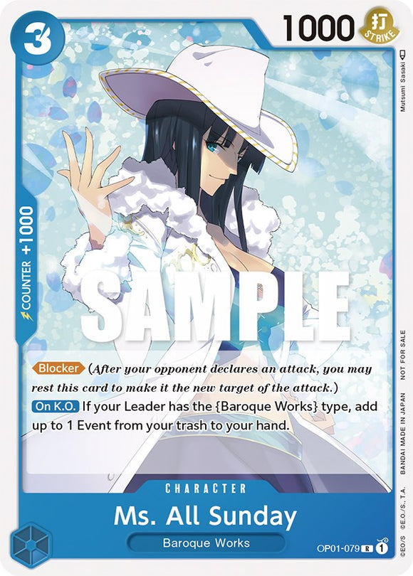 Ms. All Sunday (paquete promocional 2023) [Tarjetas promocionales de One Piece] 