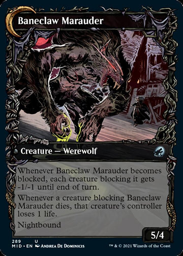 Baneblade Scoundrel // Baneclaw Marauder (Showcase Equinox) [Innistrad: Midnight Hunt] - 0